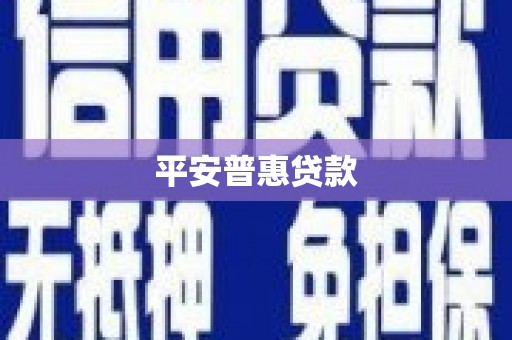 紫金平安普惠贷款