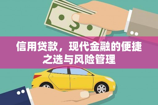 玛曲信用贷款，现代金融的便捷之选与风险管理