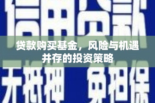 哈尔滨贷款购买基金，风险与机遇并存的投资策略
