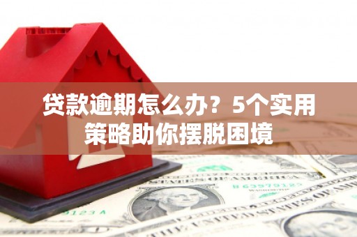 岳西贷款逾期怎么办？5个实用策略助你摆脱困境