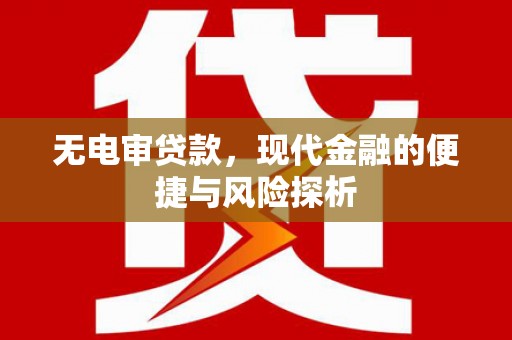 华龙无电审贷款，现代金融的便捷与风险探析