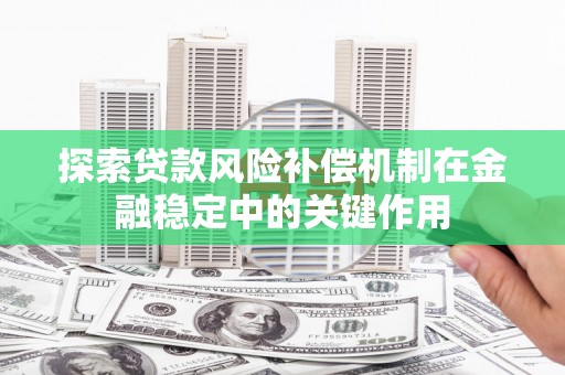兰屿探索贷款风险补偿机制在金融稳定中的关键作用