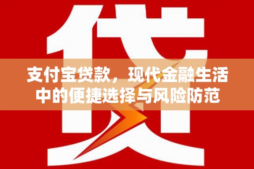 芦竹支付宝贷款，现代金融生活中的便捷选择与风险防范