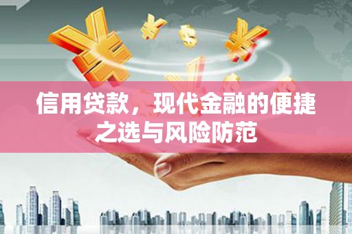 松溪信用贷款，现代金融的便捷之选与风险防范