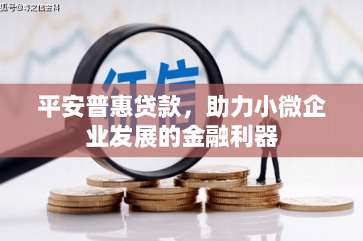 新庄平安普惠贷款，助力小微企业发展的金融利器