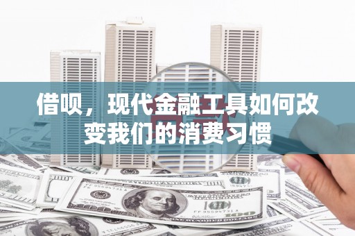 大堂借呗，现代金融工具如何改变我们的消费习惯