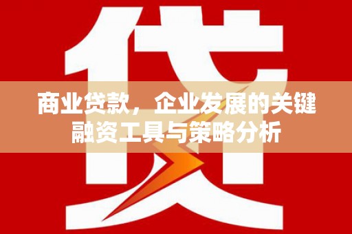 容城商业贷款，企业发展的关键融资工具与策略分析