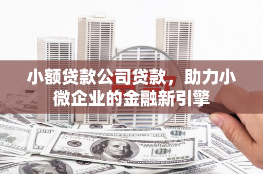 府谷小额贷款公司贷款，助力小微企业的金融新引擎