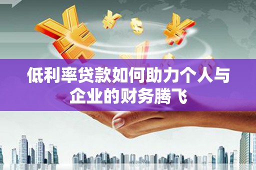 马龙低利率贷款如何助力个人与企业的财务腾飞