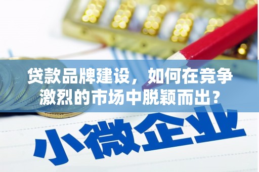 普兰店贷款品牌建设，如何在竞争激烈的市场中脱颖而出？