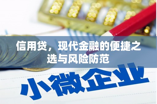 繁昌信用贷，现代金融的便捷之选与风险防范
