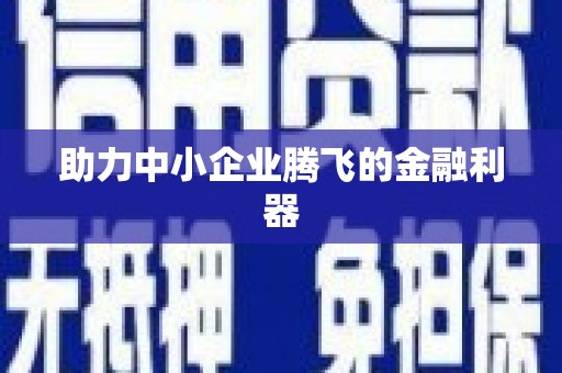 道外助力中小企业腾飞的金融利器